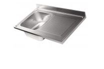Top sink with 1 bowl with drainer 