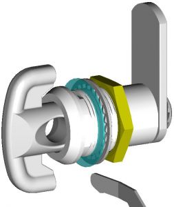IN-33C Padlockable cylinder for "IN" series cabinets