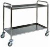 CA 1382 Stainless steel service trolley 2 shelves 91x57x96h