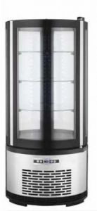 ARC100B Round ventilated refrigerated display case with led lighting - capacity 100 lt. 