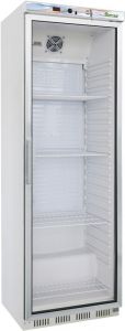 G-ER400G Gabinete refrigerado estático con puerta de vidrio ECO individual - Capacidad 340 Lt