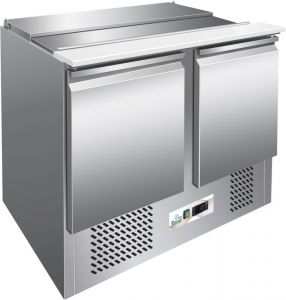 G-S902 - Saladette con refrigeración estática, estructura de acero inoxidable AISI304, termostato digital 