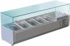 VRX1400-380-FC  AISI 201 stainless steel refrigerated display case for basins