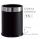 T103050 Cylindrical paper bin Black faux leather 13 liters 