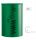 T778002 Green steel cylindrical swivel litter bin 22 liters