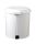T906503 White Plastic pedal bin 3 liters (Pack of 12 pieces)