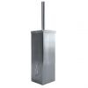 T130823 Wall mounted brush holder in satin stainless steel AISI 304