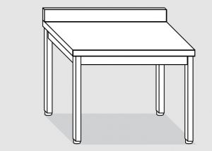 EUG2116-10 tavolo su gambe ECO cm 100x60x85h-piano con alzatina