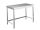 EUG2206-17 tavolo su gambe ECO cm 170x60x85h-piano liscio - telaio inferiore su 3 lati